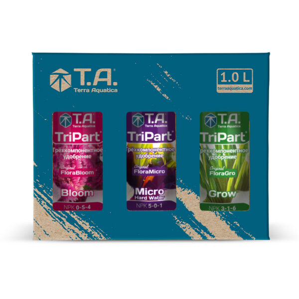 Terra Aquatica TriPart Set HW 1 л Набор удобрений минеральных для жесткой воды (GHE Flora Series)