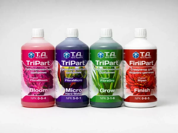 Terra Aquatica Tripart+Finalpart 4x1L Комплект минеральных удобрений  (GHE FloraSeries+Ripen)